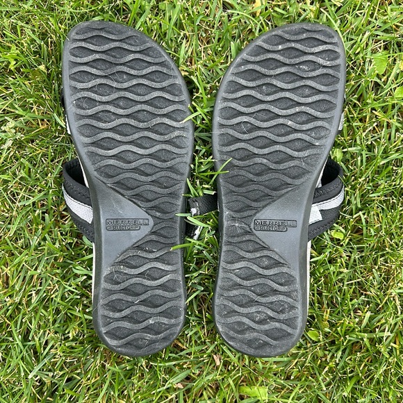 Merrell District 3 Wrap Web Sandals Black Flip Flops - Picture 2 of 3